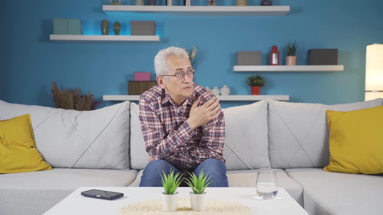 The man who doesn't feel well.