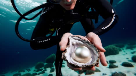 underwater pearl diving