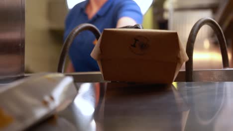 preparación de pedidos de comida rápida