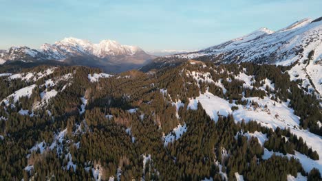 Amden-Weesen-Switzerland-rising-view-at-golden-hour-reveals-endless-mountains