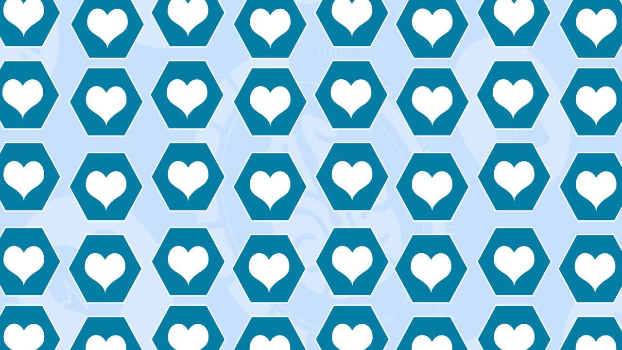 의료 아이콘 위에 심장 아이콘의 애니메이션