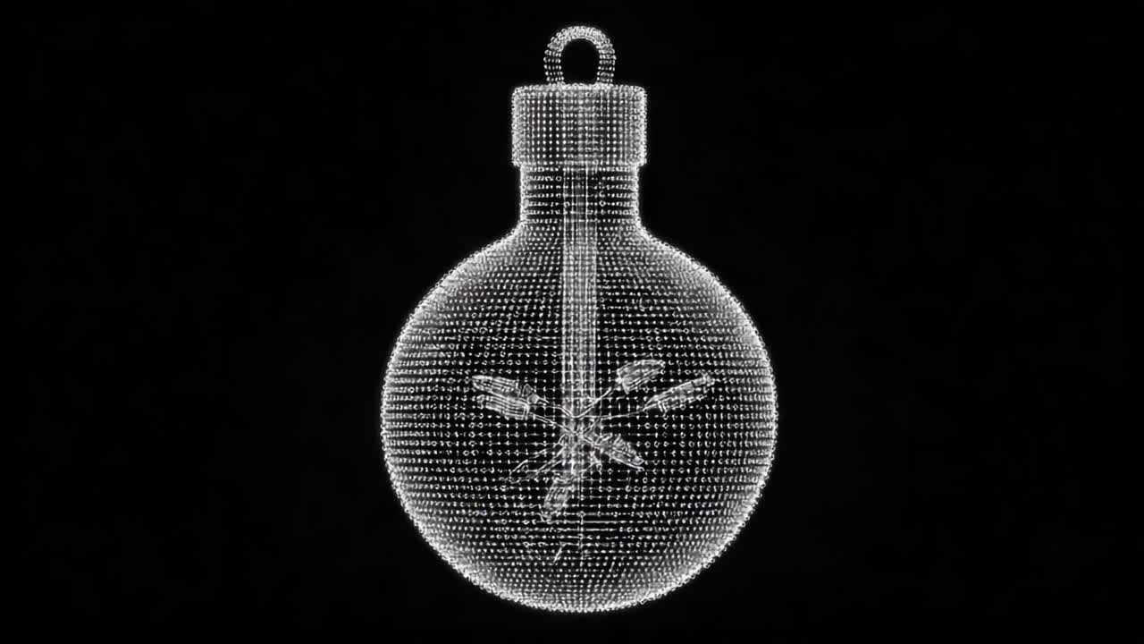 A Crystal Clear Decorative Ornament: A Beautifully Shimmering Transparent Bauble Captured in Two Stunning Frames with Intricate Detail and Delicate Design Elements