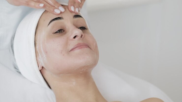 Facial Massage and Skincare Treatment