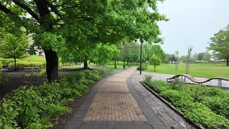 Walking-in-the-park-spring-in-the-Hungary