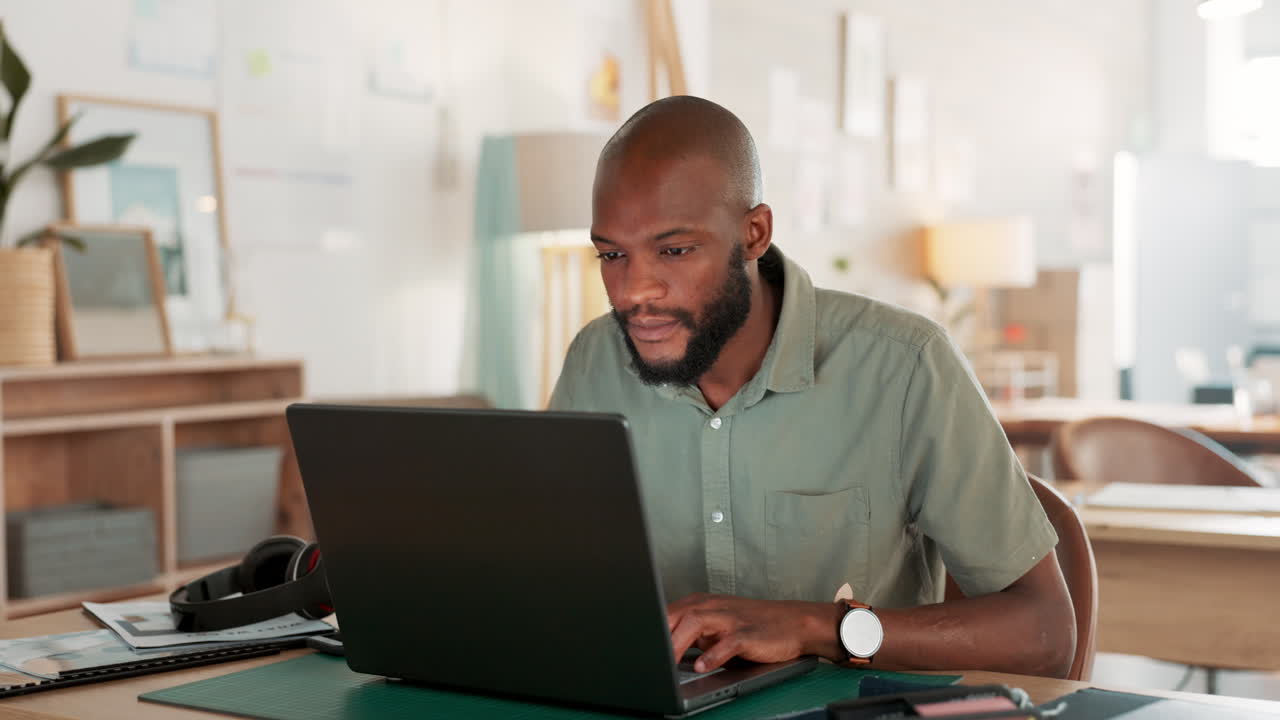 Laptop, check watch and business man for time