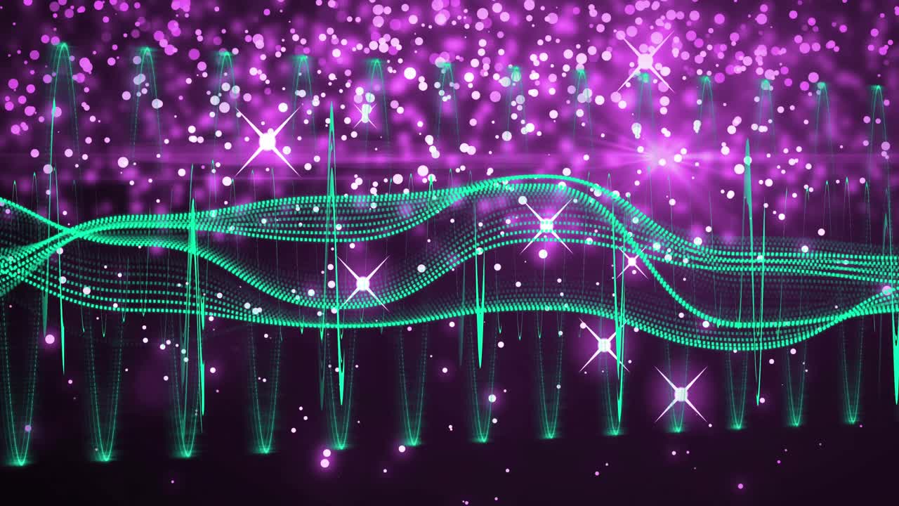 검은 바탕에 있는 반점과 모양의 애니메이션