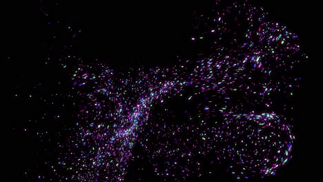 abstract colorful particles