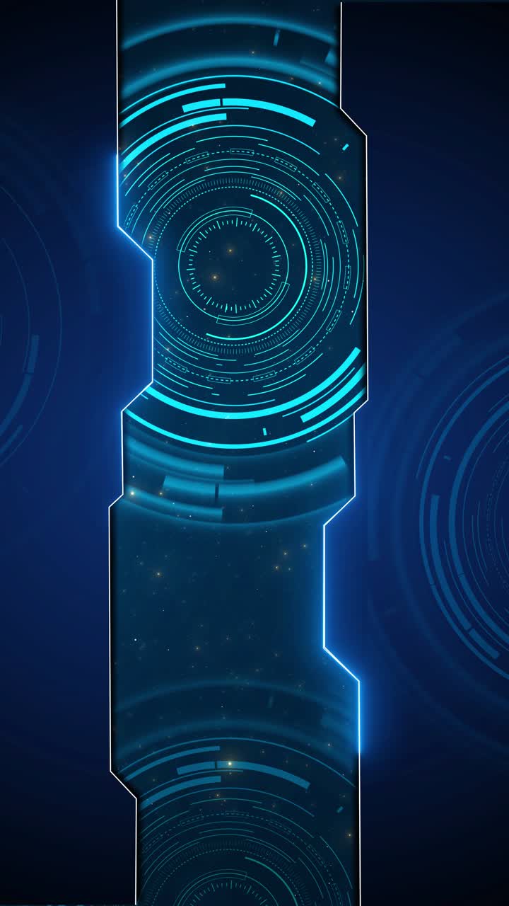 Microchip di circuito luminoso su supporto, sfondo tecnologico e concetto futuristico, spazio vuoto per esposizione.