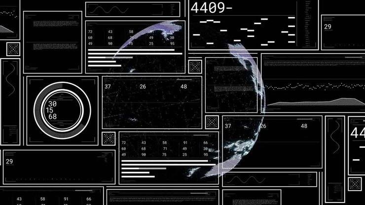 Globe appearing rotating clockwise as jet moving east, panels updating, marker pulsing for tracking