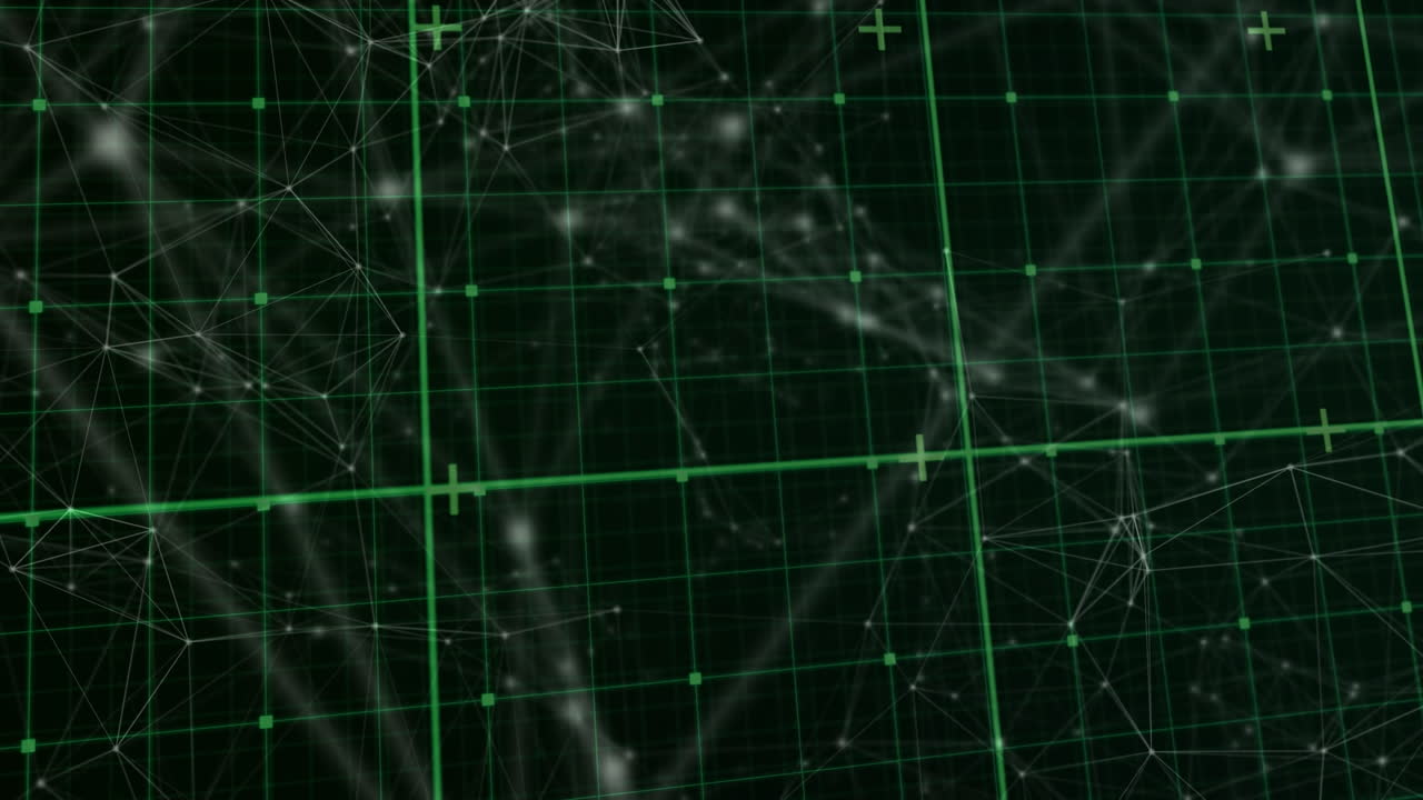 디지털 공간에서의 연결 네트워크의 애니메이션
