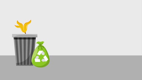 concepto de ecología del reciclaje