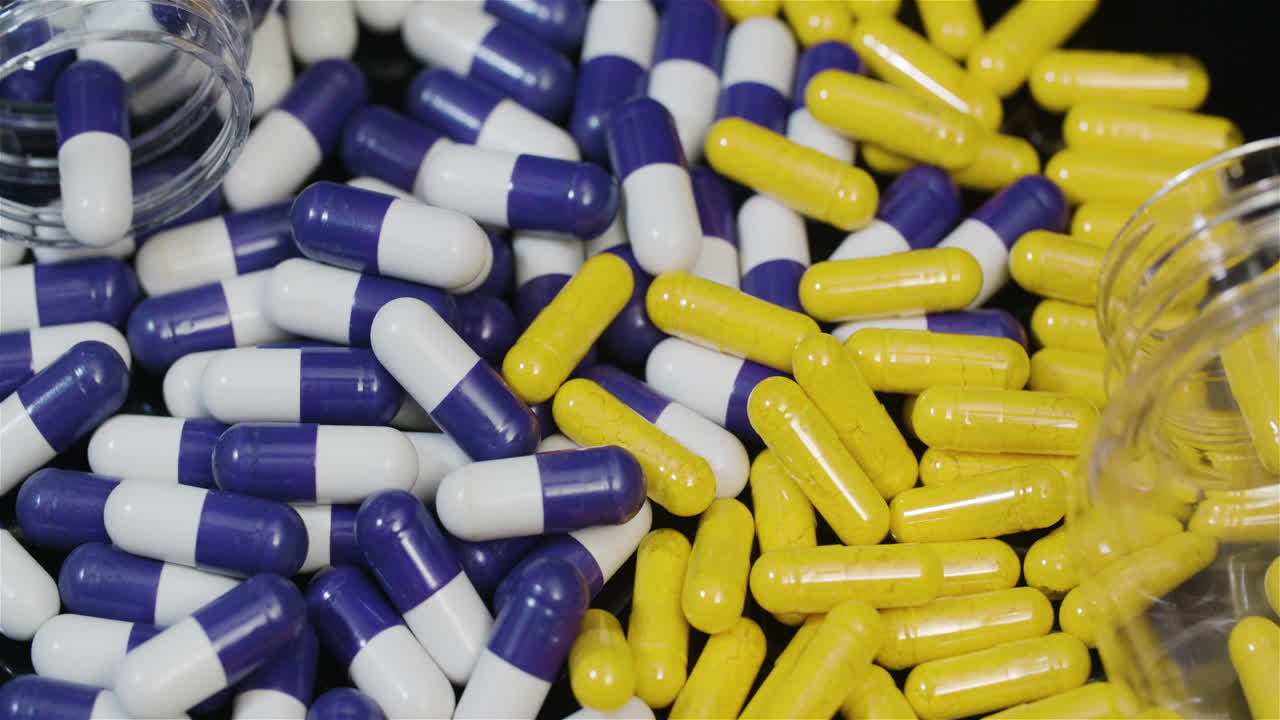 Medical Tablets And Pills Rotating Pharmaceutical Industry 7
