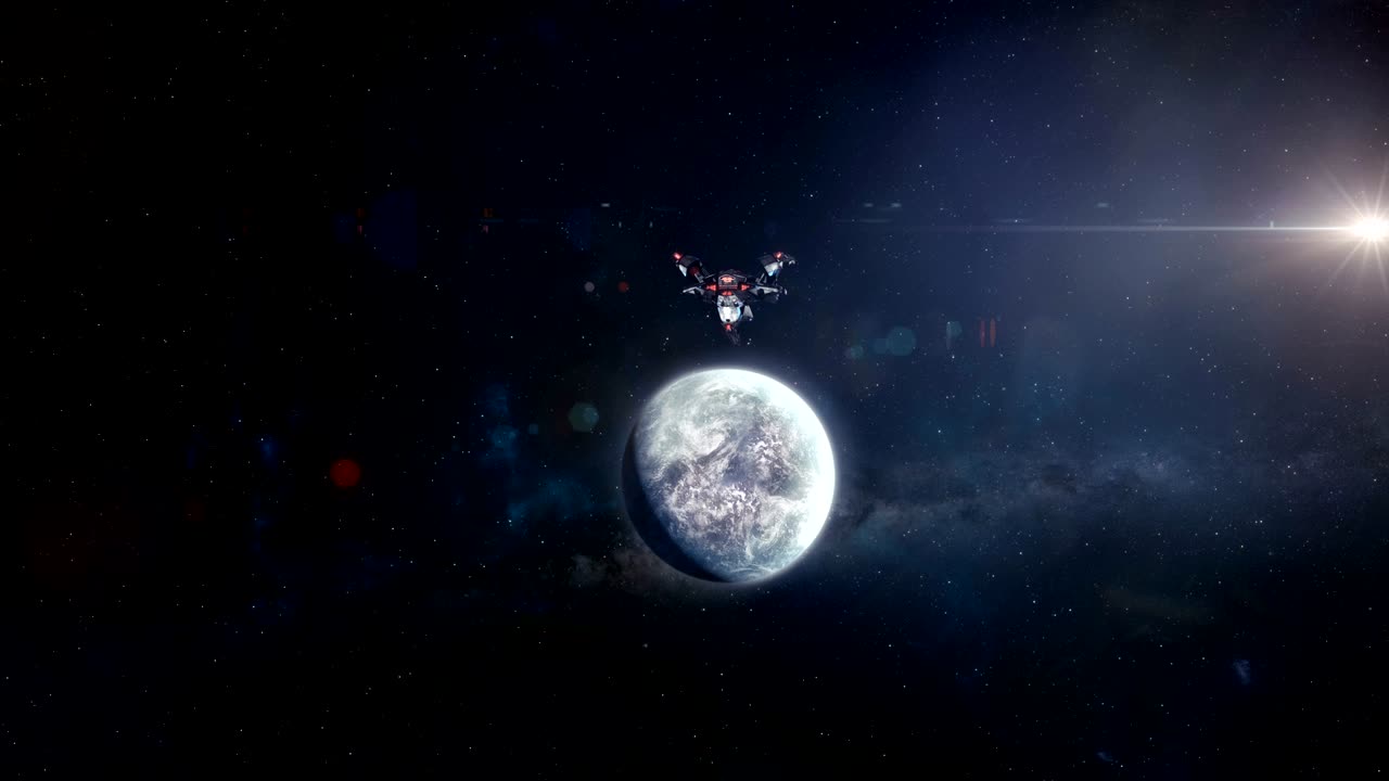 la nave alienígena continúa acercándose al planeta.