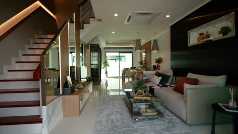 modern and stylish open plan home decoration idea