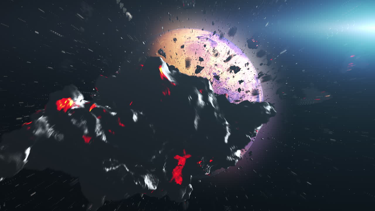 Asteroid Collision with Planet