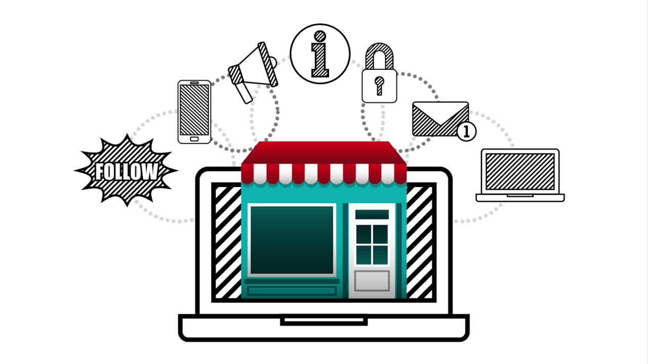 노트북으로 소셜 미디어 마케팅