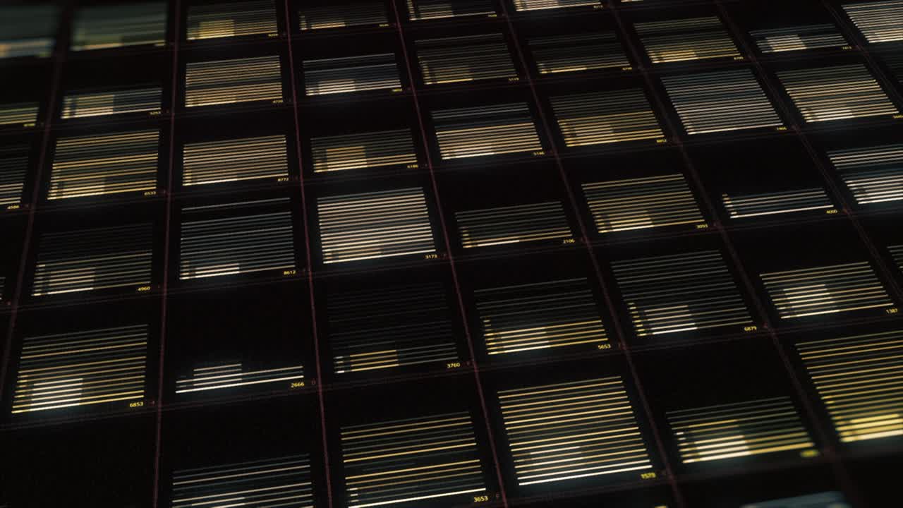 visualización digital de la cuadrícula