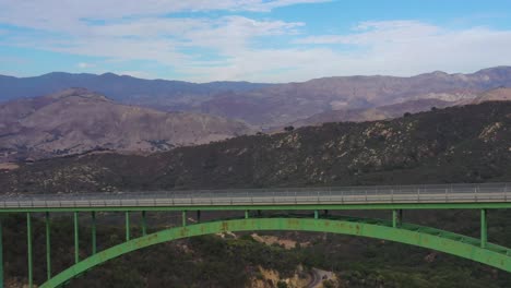 cold spring canyon arch bridge linking santa barbara and santa ynez in california