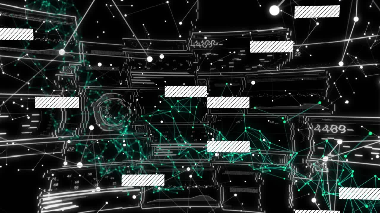 On start network visual grid mesh spawning blocks updating codes and showing data shifting fading
