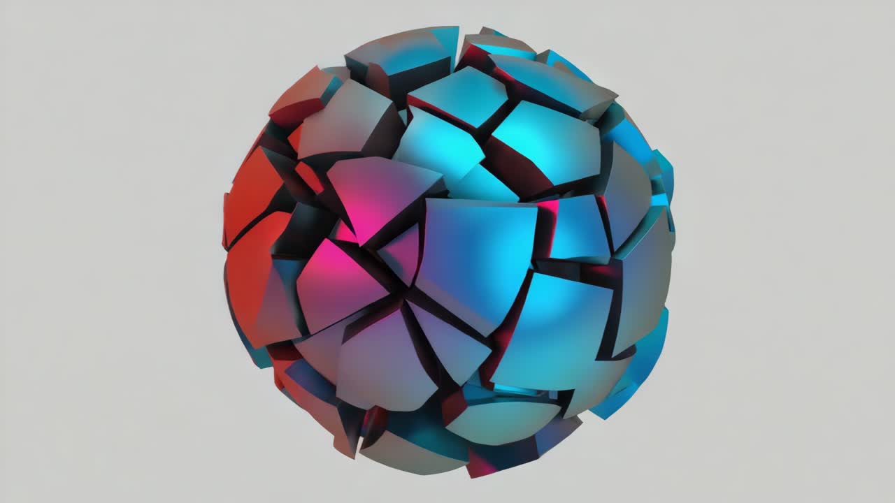 Abstract Fractured Sphere