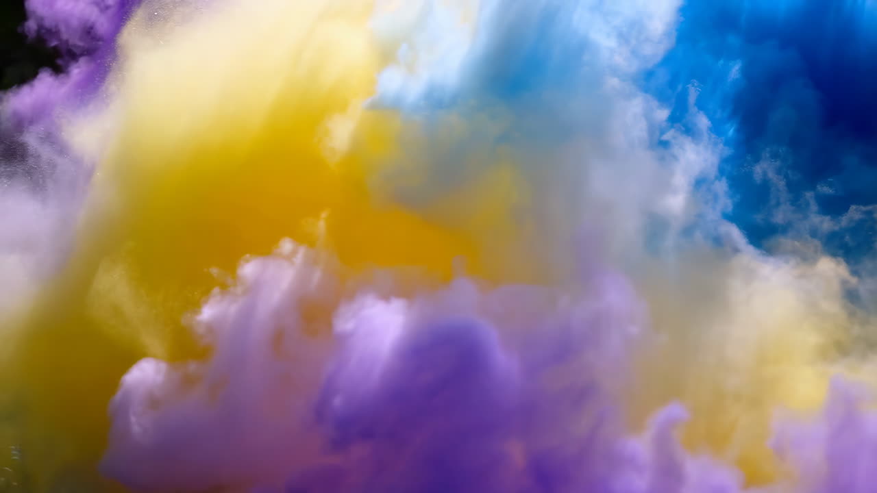 Abstract Colorful Smoke Clouds