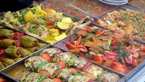 delicioso buffet de comida turca