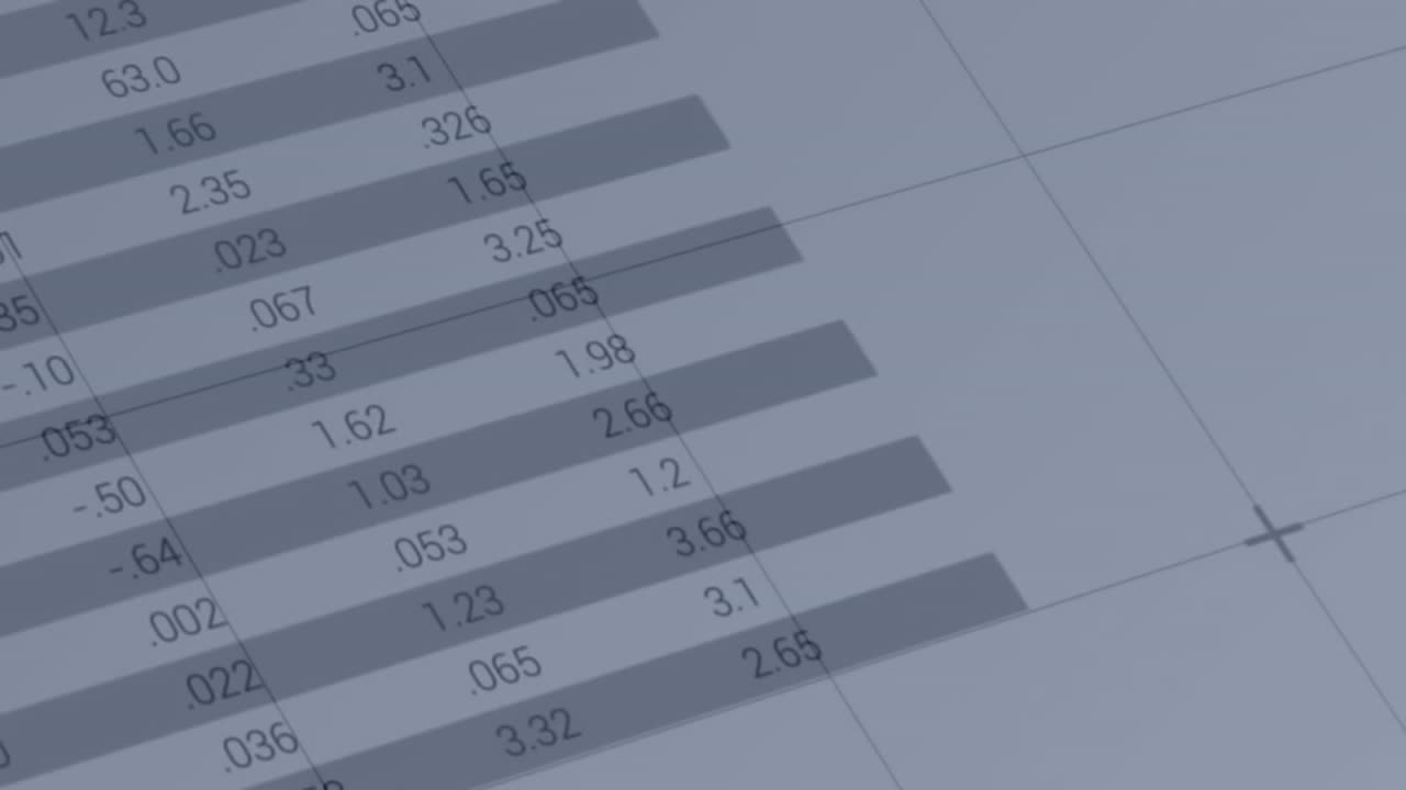 Animation of multiple graphs over infographic interface over white background