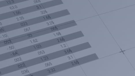 Animation of multiple graphs over infographic interface over white background