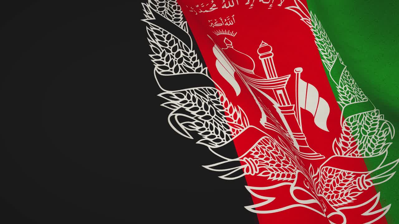 아프가니스탄의 배경 발이 승리를 보여줍니다.