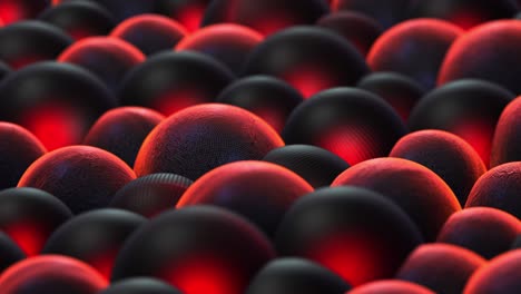 rotating colorful balls spheres. perfect loop. abstract background.