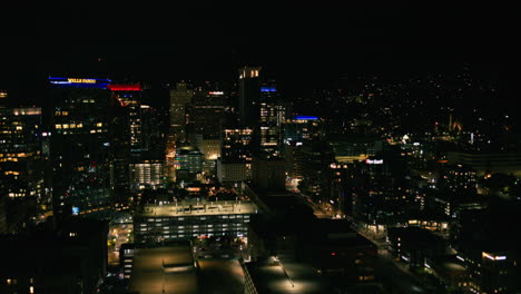 night cityscape aerial view