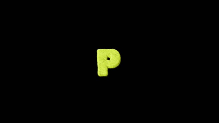 Letter P On Alpha