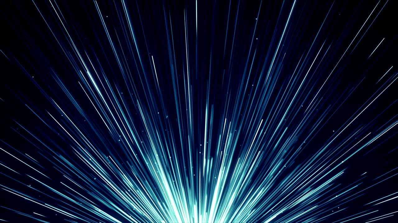 파란 먼지 입자 추상적인 빛 보케 모션 제목 영화적 배경 루프