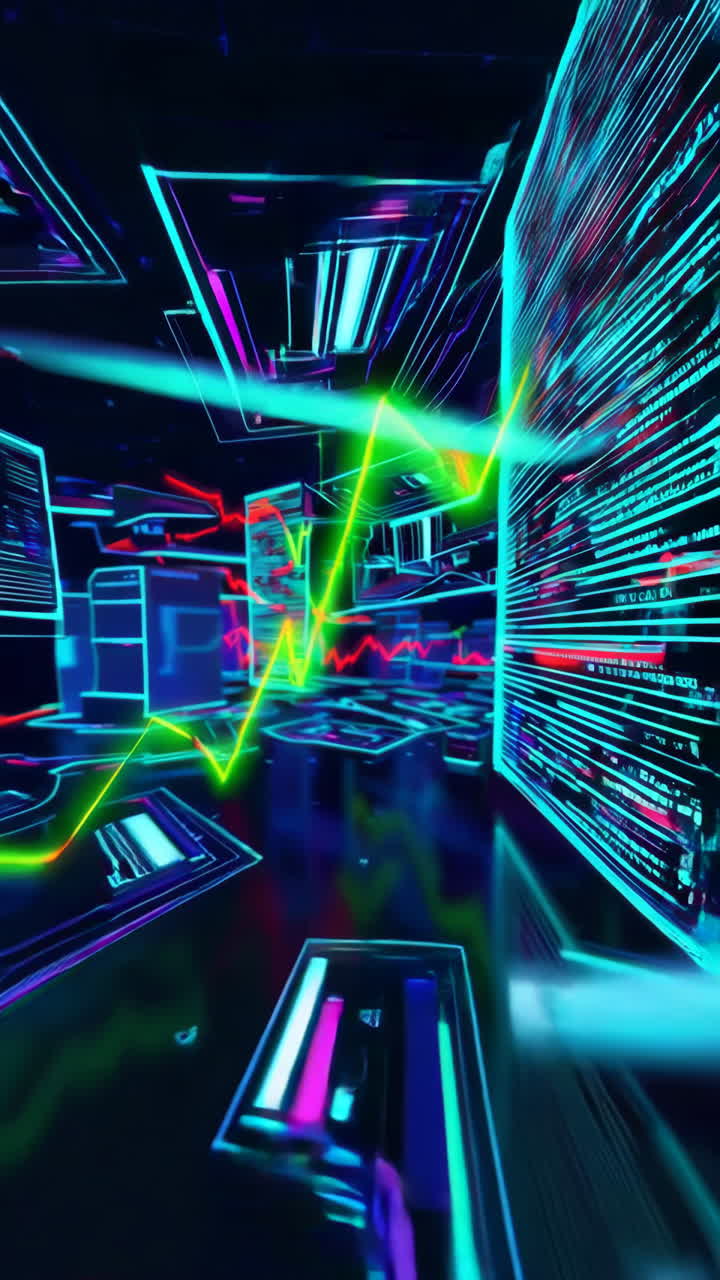 Neon Cyberpunk Digital Interface