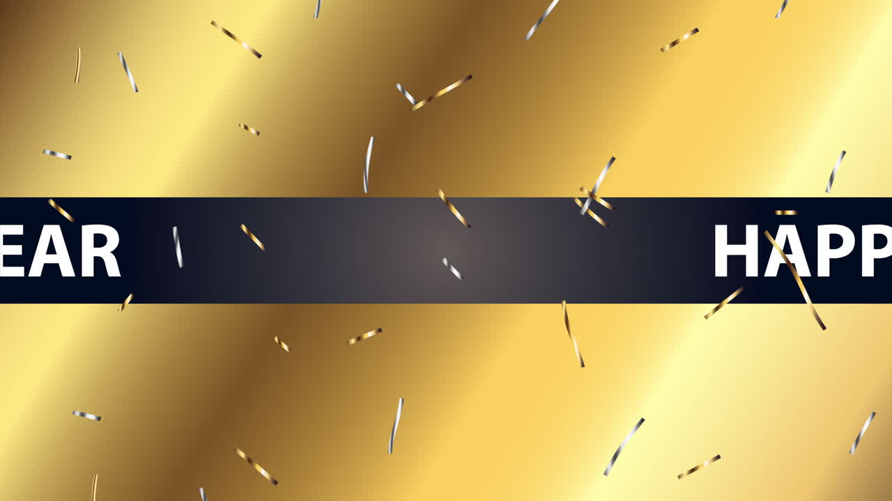Happy New Year Background with Confetti