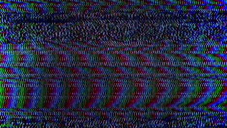 Mehrfarbige-VHS-Statik,-Flackern-Und-Analoge-Störungen,-Nostalgische-Und-Retro-Ästhetik