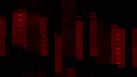 no signal for malfunction or hacking on red screen monitor