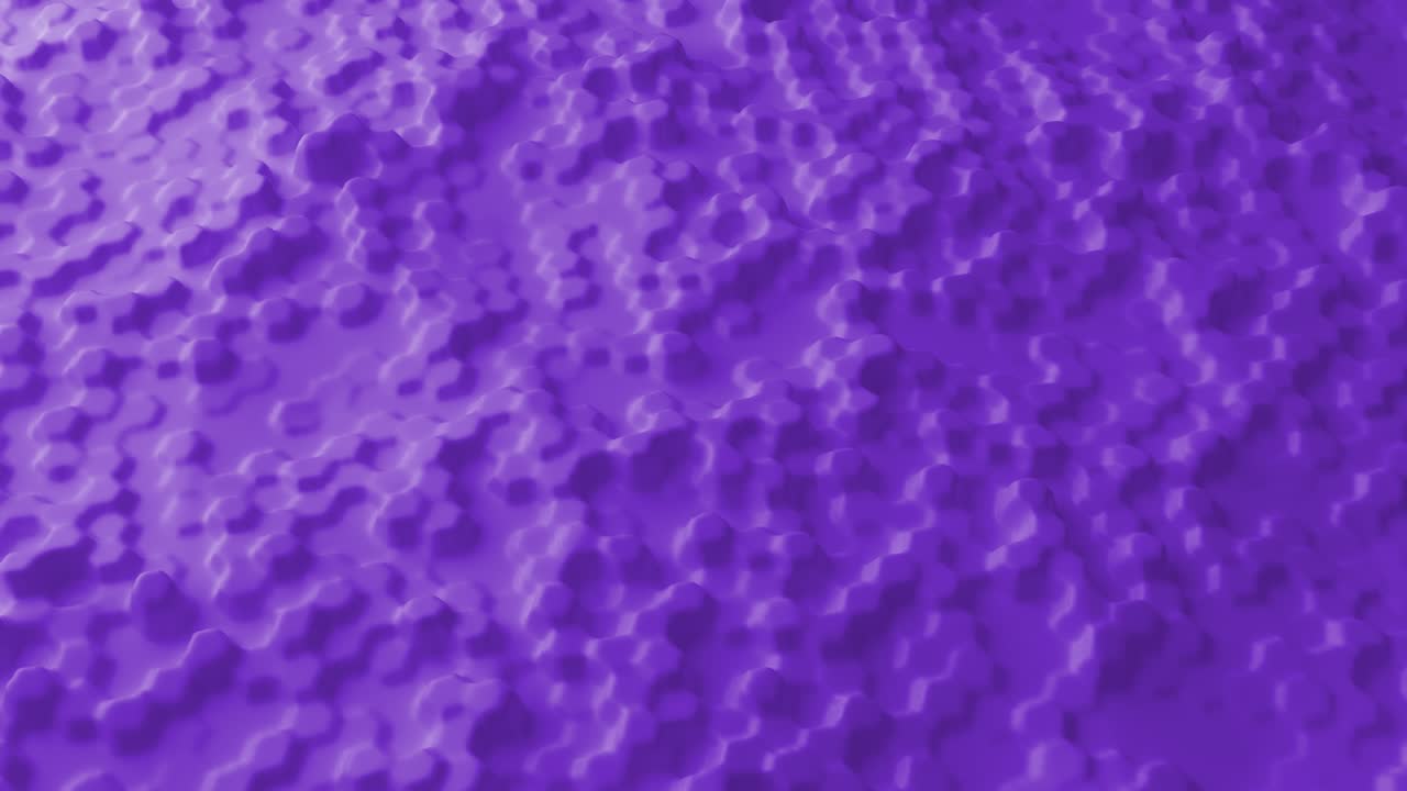 fondo abstracto con espinillas púrpuras. concepto de superficie de espuma. telón de fondo punteado. plantilla de fondo moderna para documentos, informes y presentaciones. animación 3d de bucle sin costuras de 4k