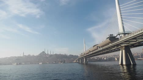 istanbul bridge and mosque skyline