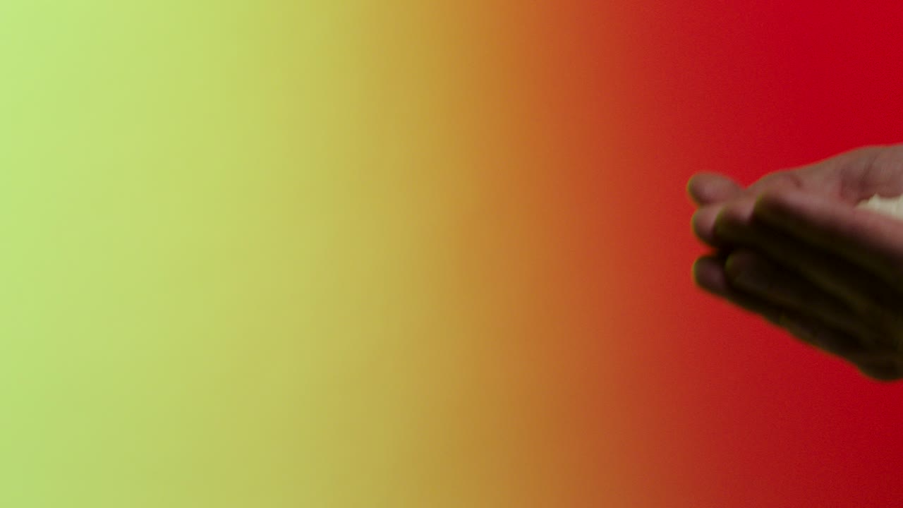 las manos con el arroz