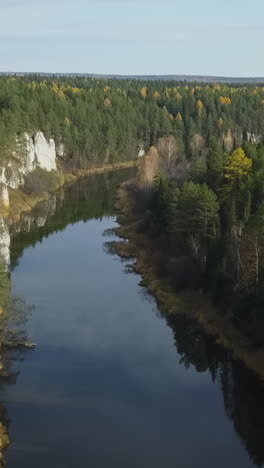 autumn river valley landscape