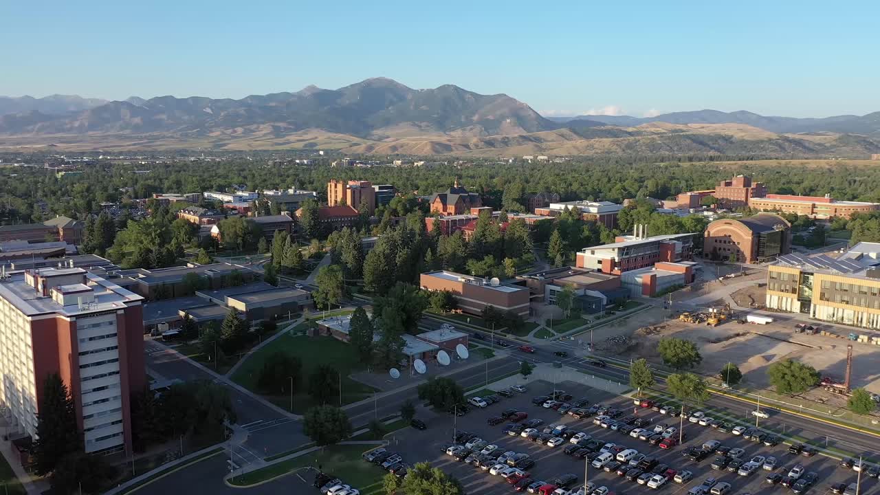 Aerial View of the University of Montana Campus in Missoula