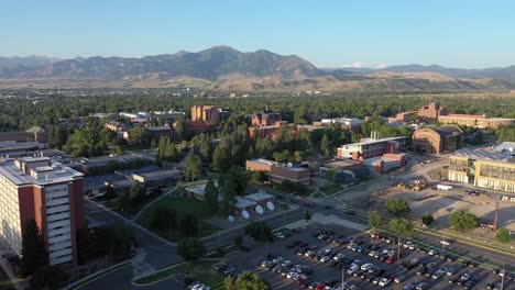 aerial view of the university of montana campus in missoula
