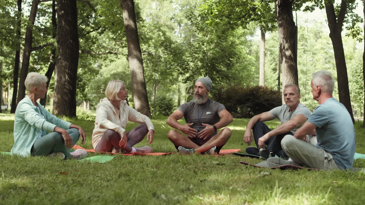 Senior Citizens Meeting in Park