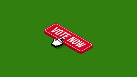 vote isometric button