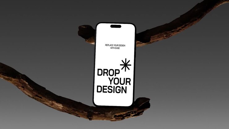 Maqueta de pantalla de teléfono móvil