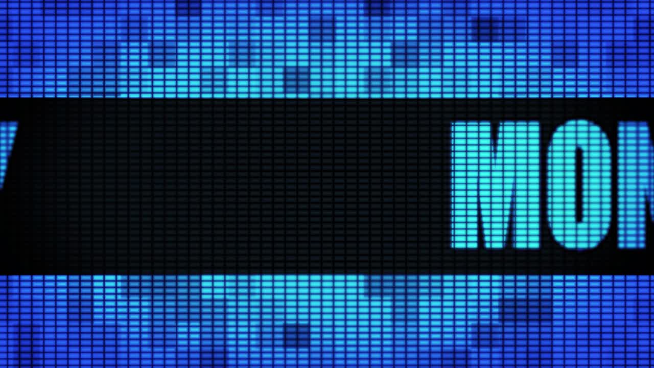 Money displayed on a digital screen