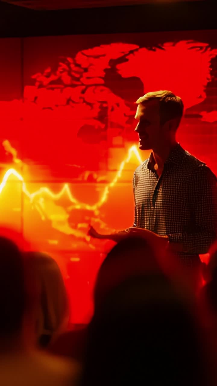 Dynamic Presentation Amidst Data Visualization: Engaging Audience with Insightful Analysis and Visuals in a High-Energy Environment