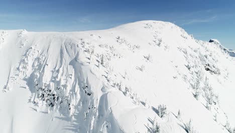 snow capped mountain during winter 4k