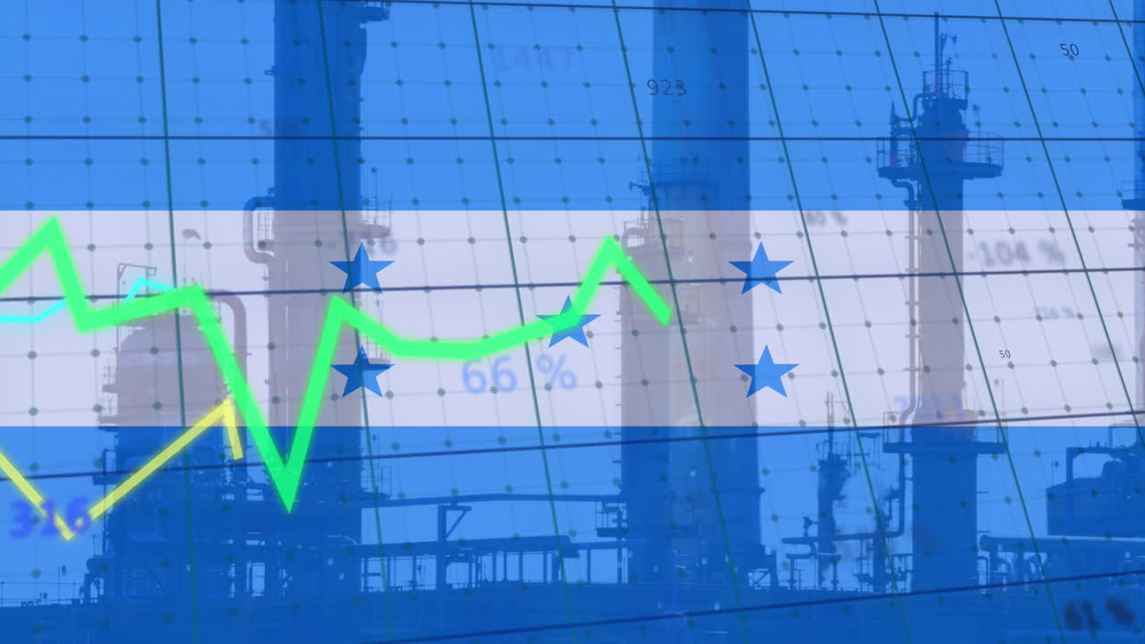 몬두라스 발을 통해 금융 데이터 처리의 애니메이션